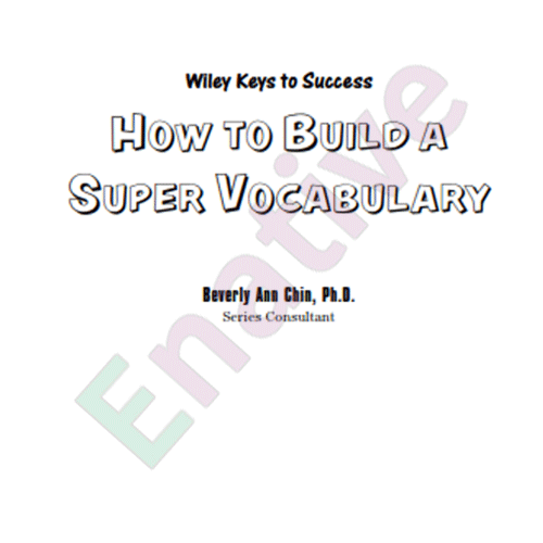 دانلود رایگان کتاب How To Build A Super Vocabulary